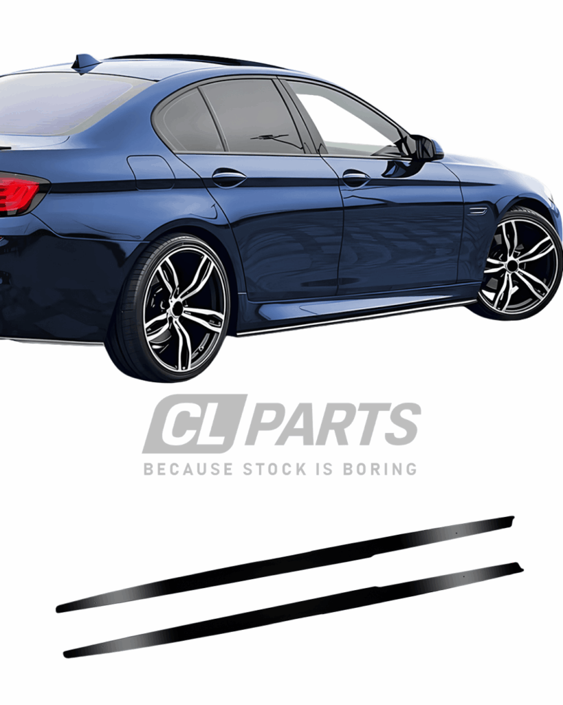 BMW F10 F11 M-Sport helmojen levikkeet/lisäosat Kiiltävän musta