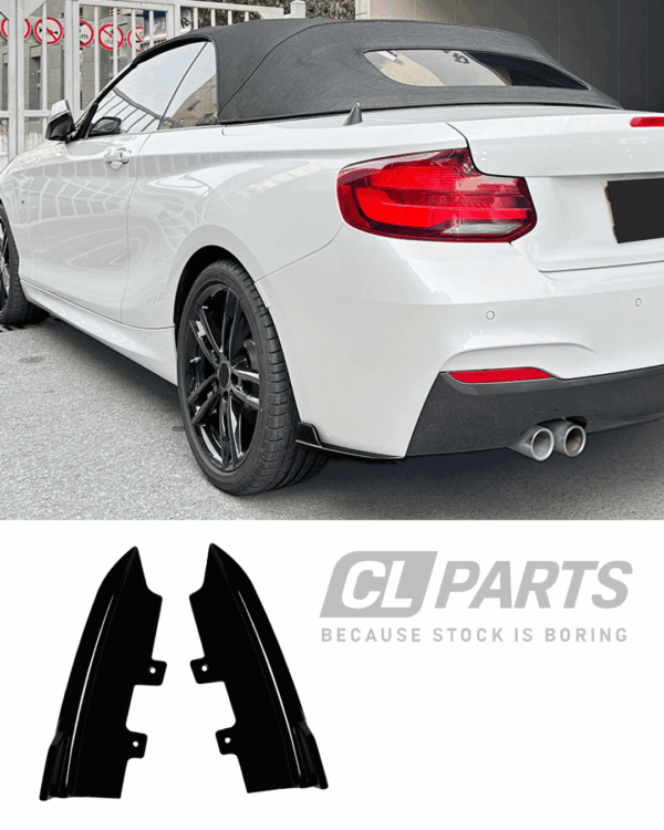BMW F22 F23 M-sport takakulma levikkeet kiiltävä musta