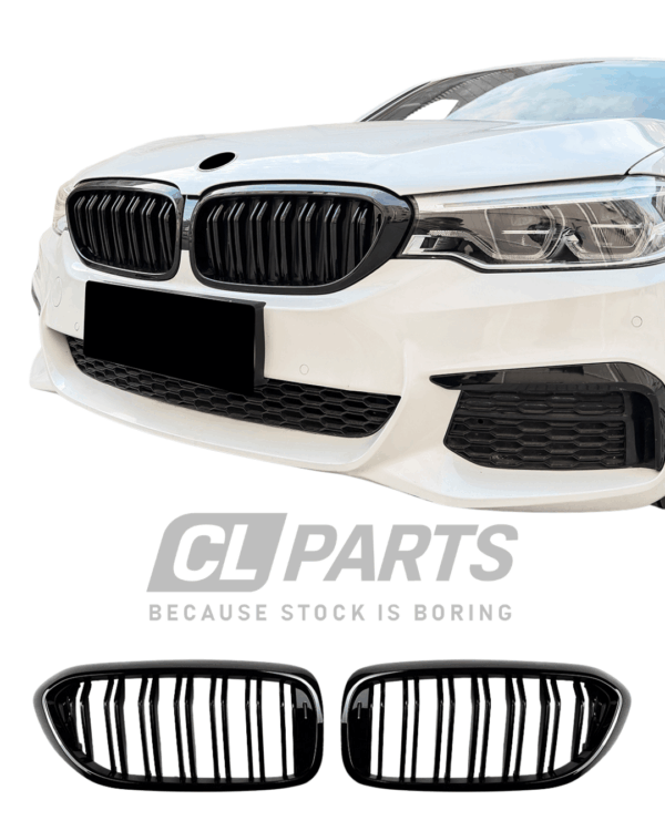 BMW G30 G31 PRE-LCI 16-20 M5 Look munuaiset kiiltävän musta
