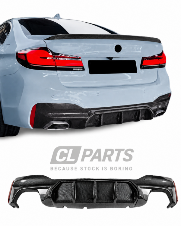BMW G30 G31 16-23 M5-look diffuusori Carbon look