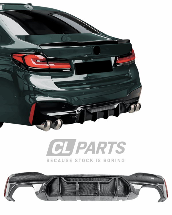 BMW G30 G31 16-23 M5 Competition-look diffuusori Carbon look