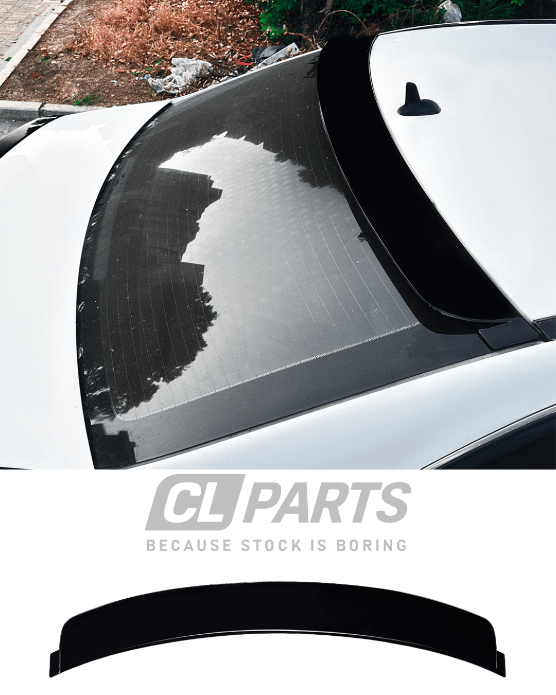 BMW E46 Sedan CSL-look spoileri / lippa takalasin yläreunaan