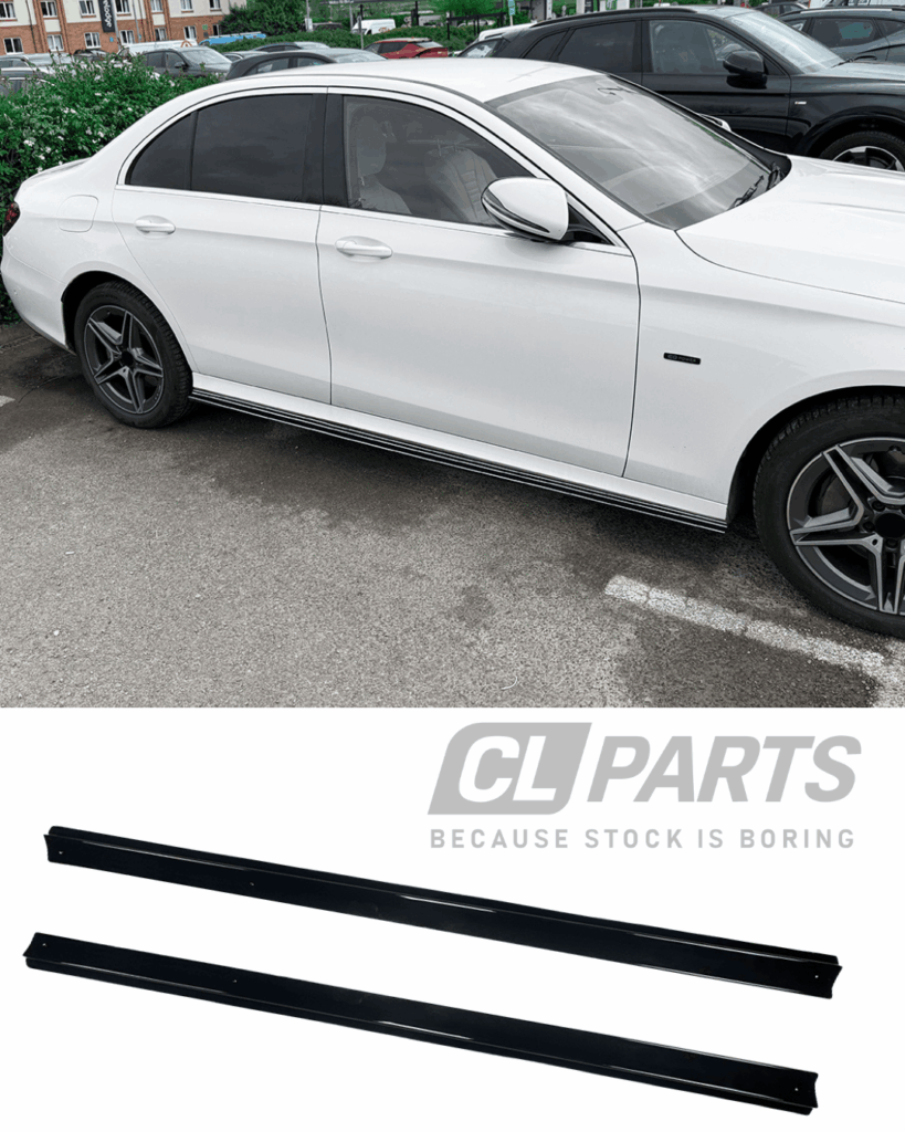 MB W213 AMG -line kiiltävän mustat helman lisäosat