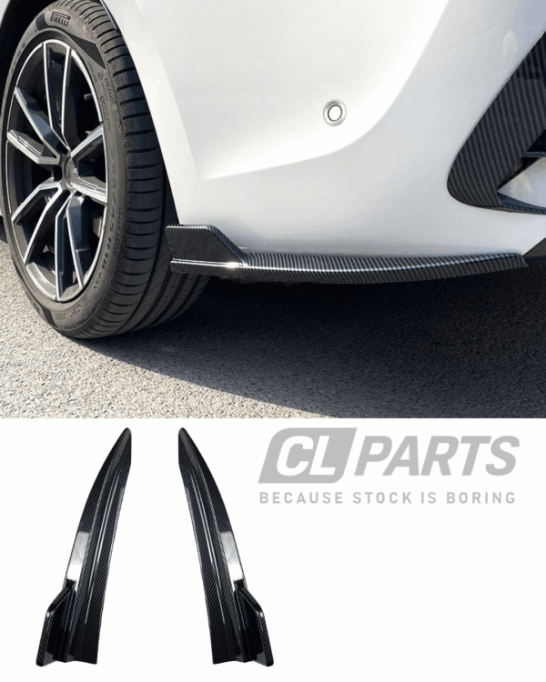 BMW G20 G21 M-sport Takapuskurin kulmalevikkeet/lisäosat Carbon look