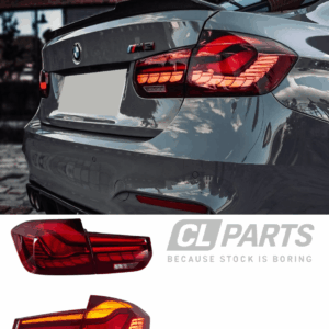 BMW f30 / F80 GTS / CS style LED takavalot dynamic-vilkuilla