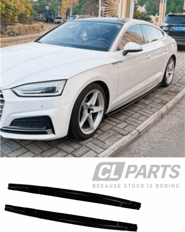 Audi A5 S5 F5 Pre Facelift S-line kiiltävän mustat helmalipat