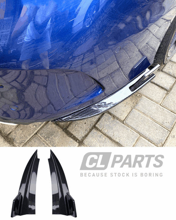 MB W205 coupe takapuskurin kulmalevikkeet carbon look
