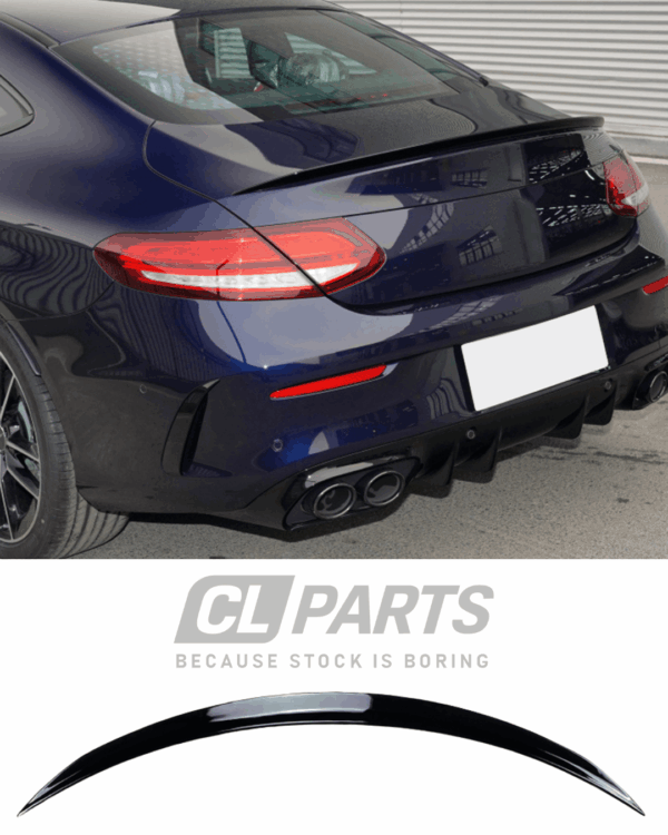 MB W205 Coupe kiiltävän musta AMG-takaspoileri