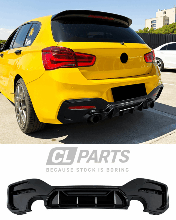 BMW F20 15-19 Competition-look diffuusori Kiiltävän musta