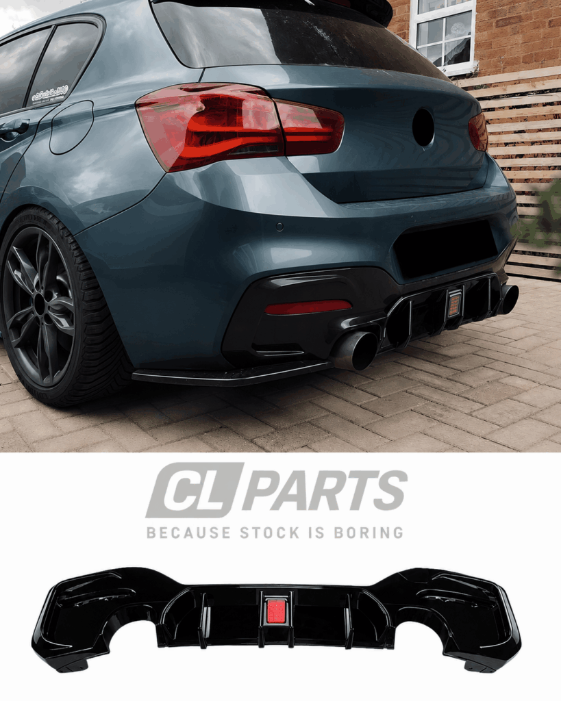 BMW F20 15-19 M-performance diffuusori jarruvalolla kiiltävän musta