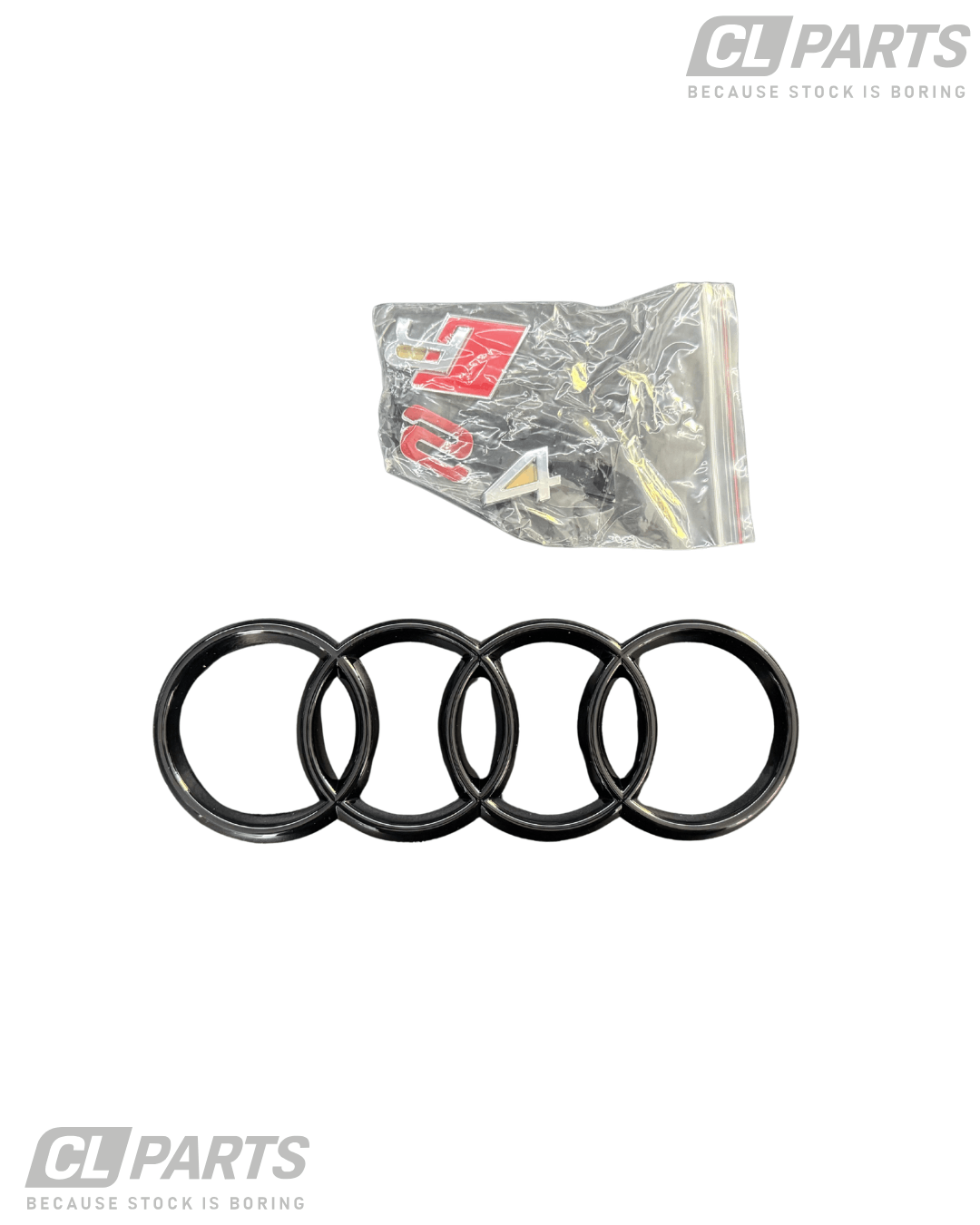 Audi A4 S4 B8 Pre-Facelift 07-11 kiiltävän musta RS4-look maski - Image 3