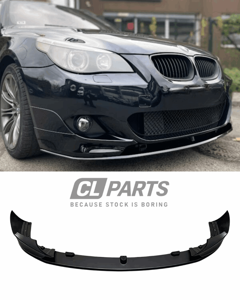 BMW E60 E61 M-performance look etulippa kiiltävän musta