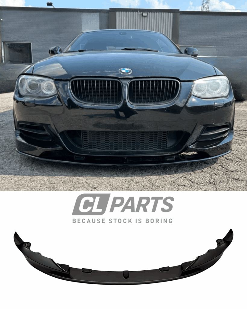 BMW E92 E93 LCI Etupuskurin M-performance etulippa kiiltävän musta