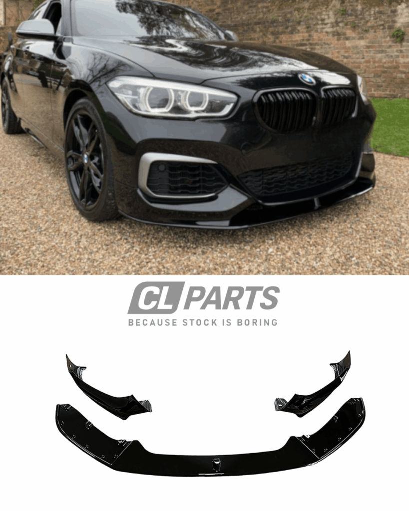 BMW F20/F21 LCI M-performance etulippa kiiltävän musta