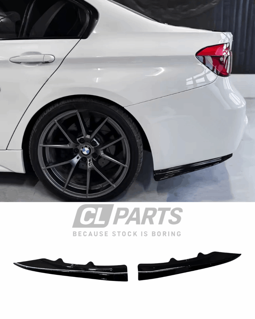 BMW F30 Takapuskurin PSM-style kulmalevikkeet Kiiltävän musta