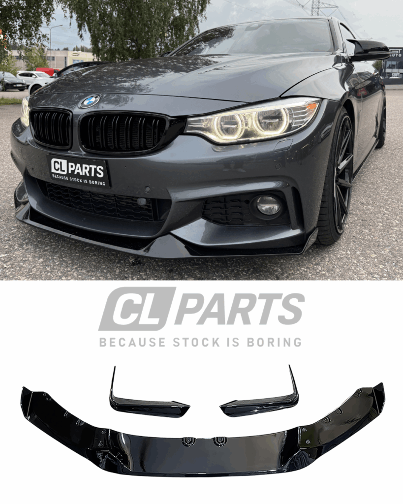 BMW F32 F33 F36 MAD-style etulippa kiiltävän musta