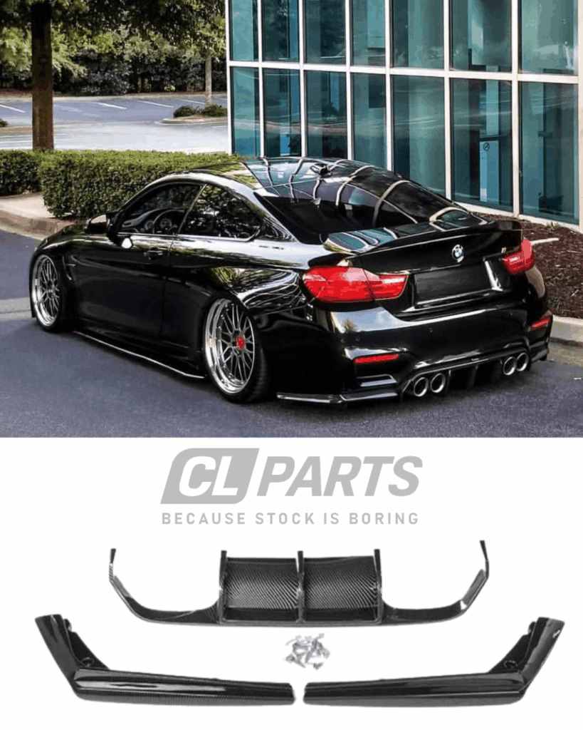 BMW M3 F80, M4 F82 F83 V-style Hiilikuitu takadiffuusori