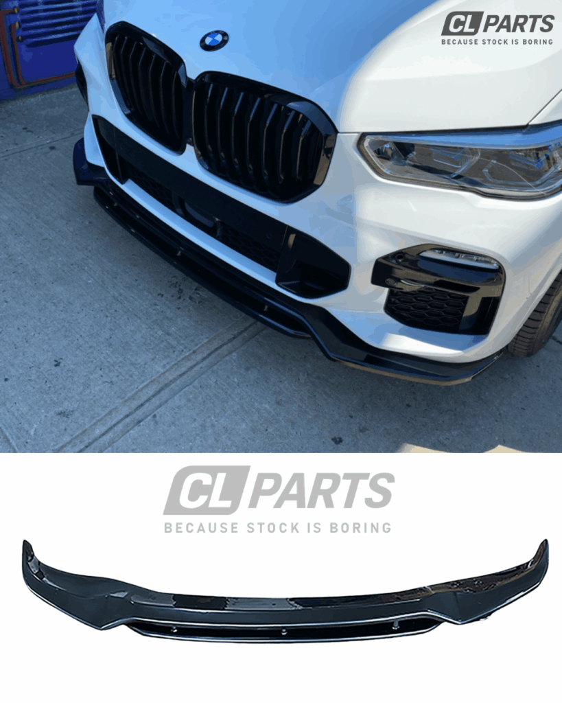 BMW X5 G05 MX-Style etupuskurin lippa kiiltävän musta