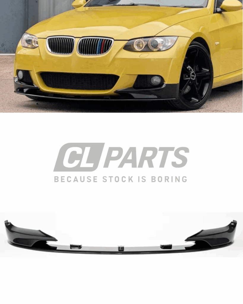 BMW E92 E93 PRE-LCI Etupuskurin M-performance etulippa kiiltävän musta