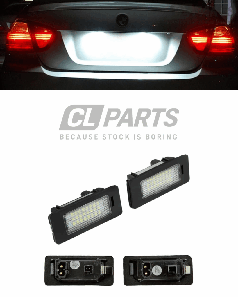 BMW E90 E91 E60 E61 F10 F11 Rekisterikilven valot LED