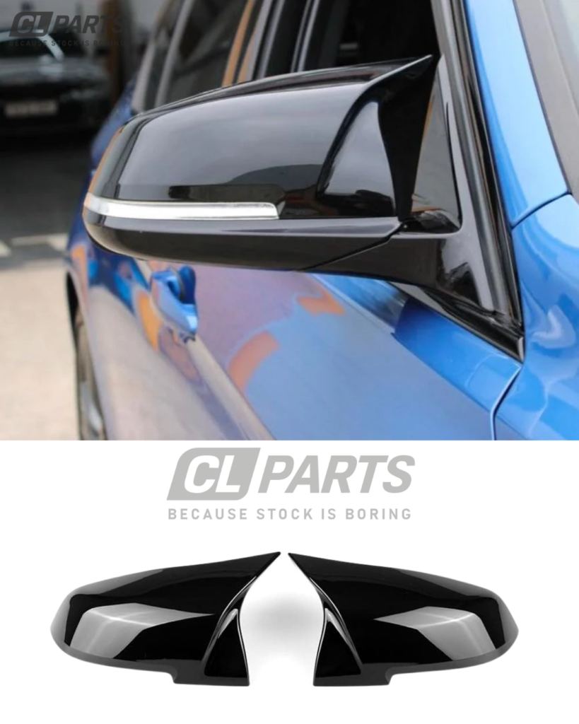 BMW F30 F31, F32 F33 F36 M-Look kiiltävän mustat peilinkuoret