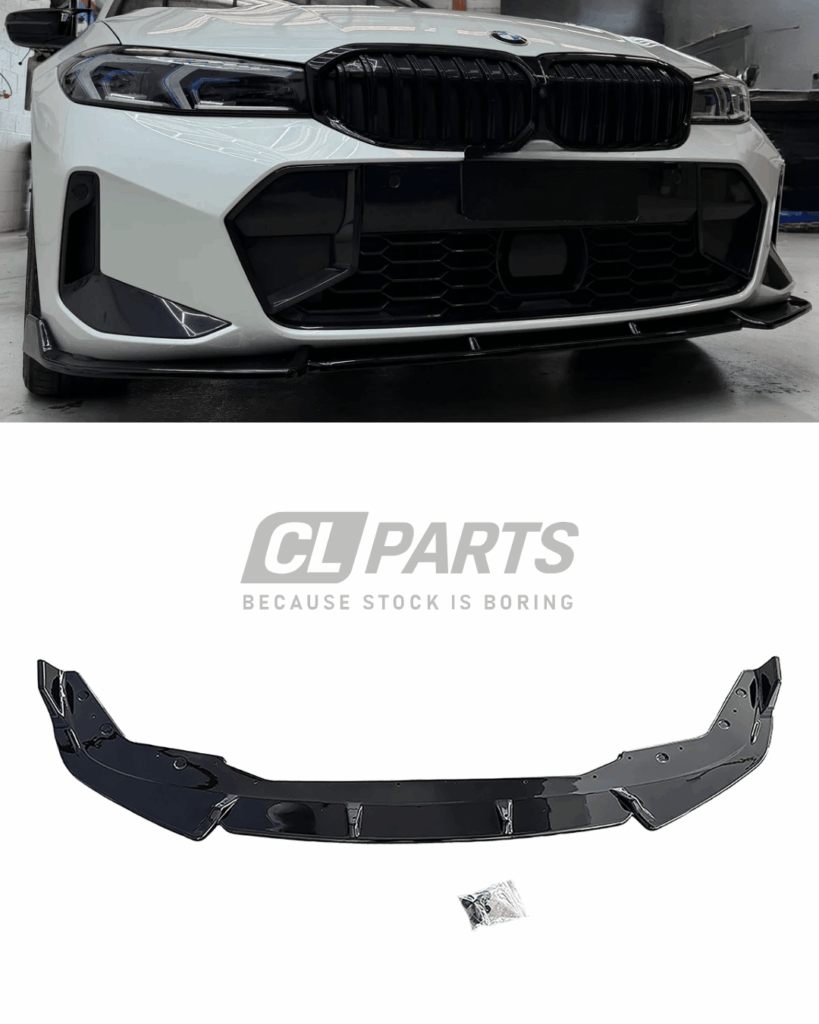 BMW G20 G21 LCI etupuskurin Blade-style lippa kiiltävän musta