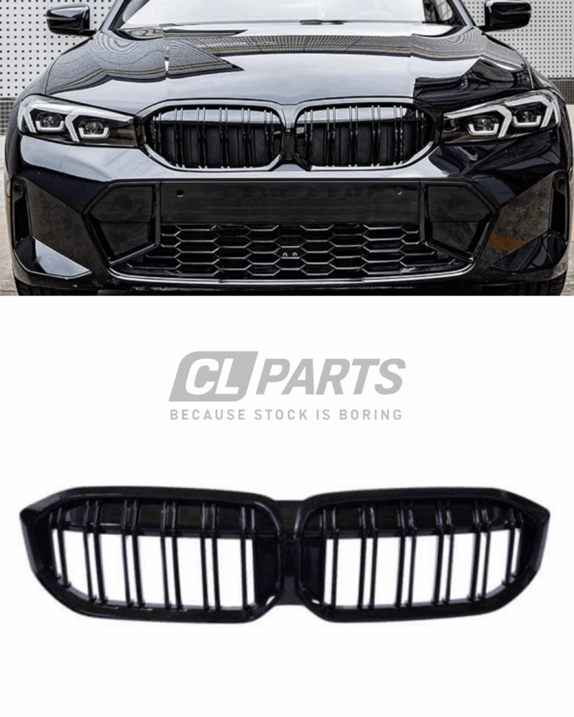 BMW G20 G21 LCI M-look munuaiset Kiiltävän musta