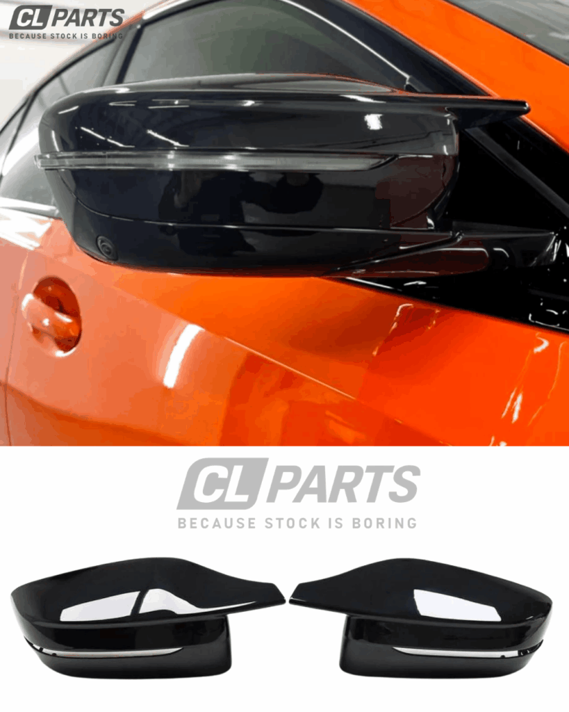 BMW G20 G21, G30 G31, G11 G12, G14 G15 G16 M-look kiiltävän mustat peilinkuoret