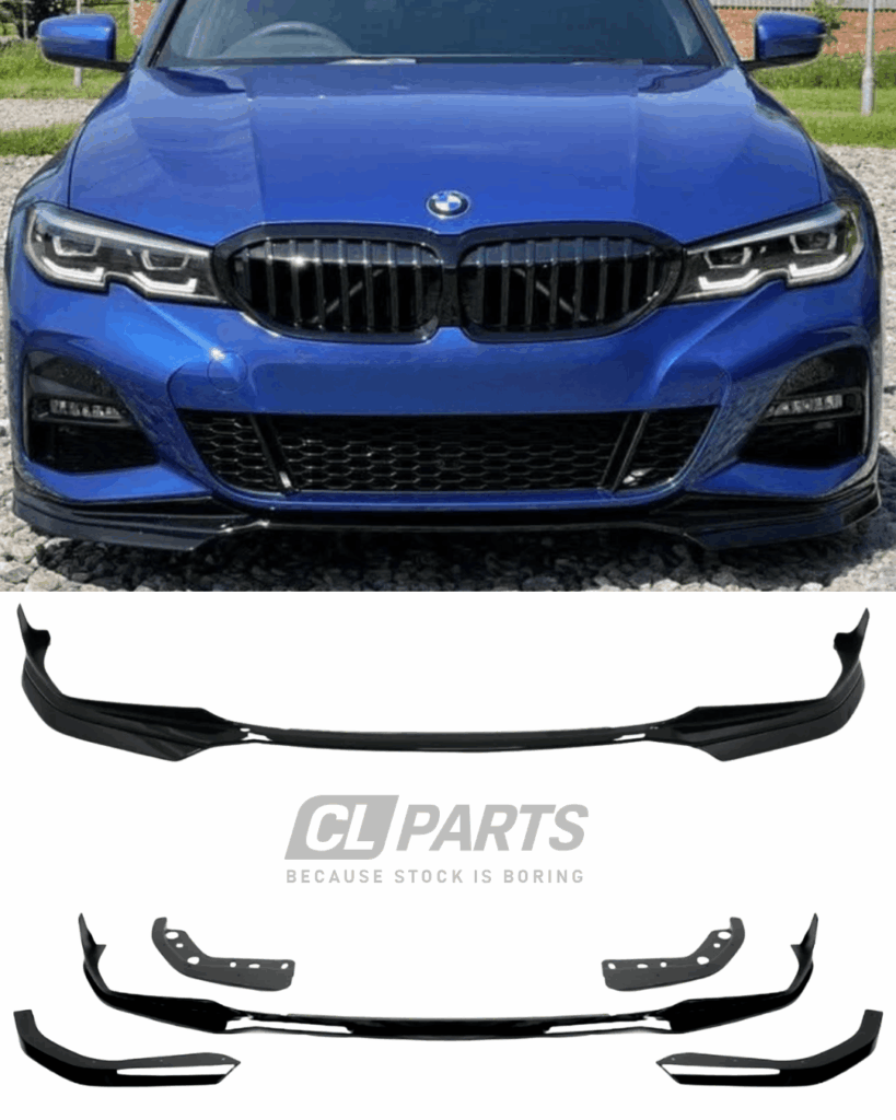 BMW G20 G21 PRE-LCI M-performance etulippa kiiltävän musta