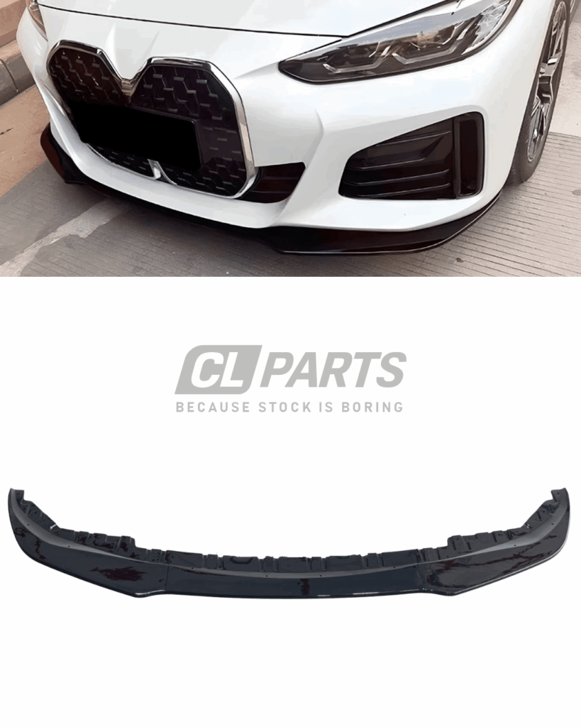 BMW G26 M-performance look Etulippa, Kiiltävän Musta