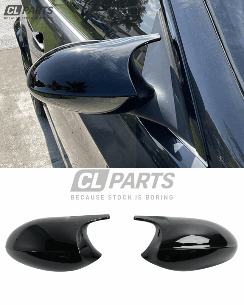 BMW E90 E91 E92 E93 M-Look kiiltävän mustat peilinkuoret