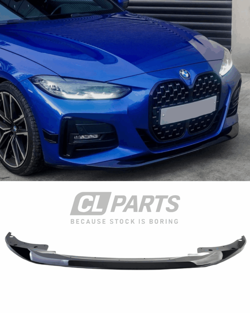 BMW G22 G23 G26 M-performance etulippa kiiltävän musta